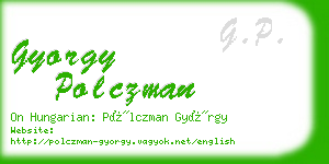 gyorgy polczman business card